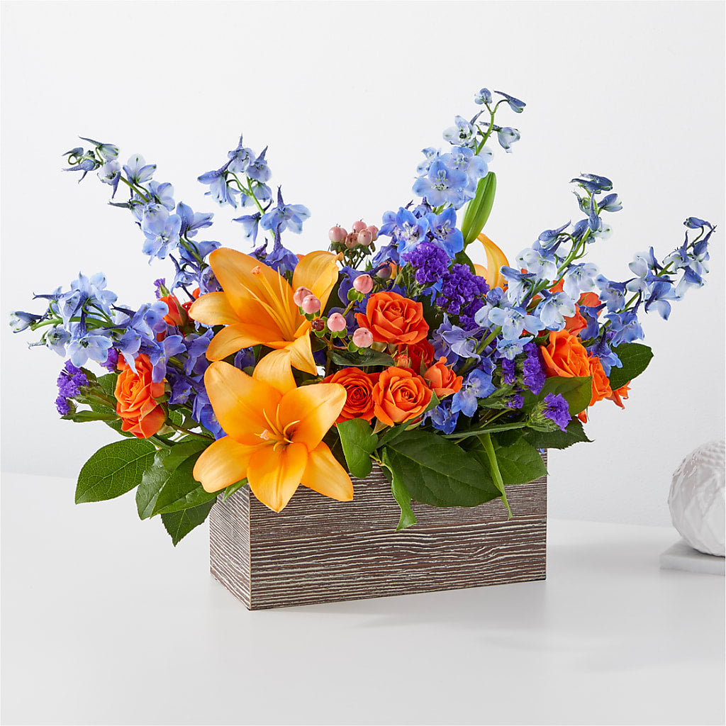 Radiant Citrus Box Bouquet – Bush Flower Shop, North Augusta SC