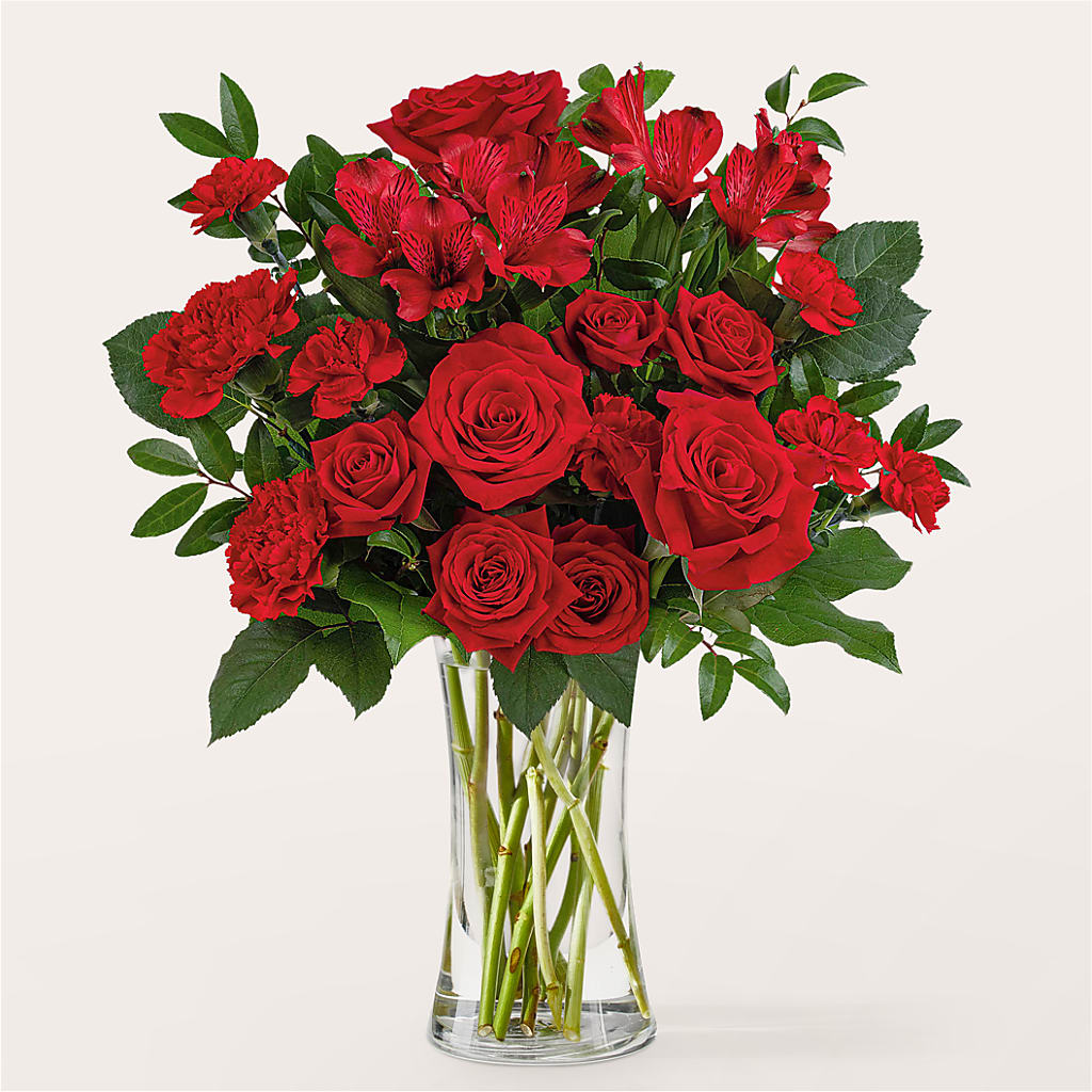 Brilliant Ruby Bouquet – Bush Flower Shop, North Augusta SC