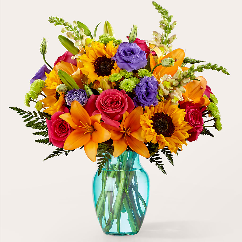 Double Rainbow Bouquet – Bush Flower Shop, North Augusta SC
