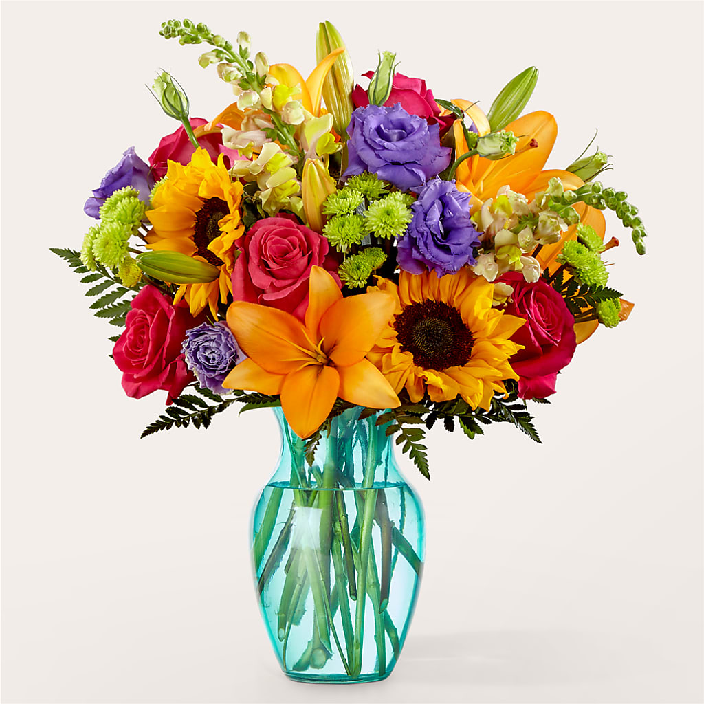 Double Rainbow Bouquet – Bush Flower Shop, North Augusta SC