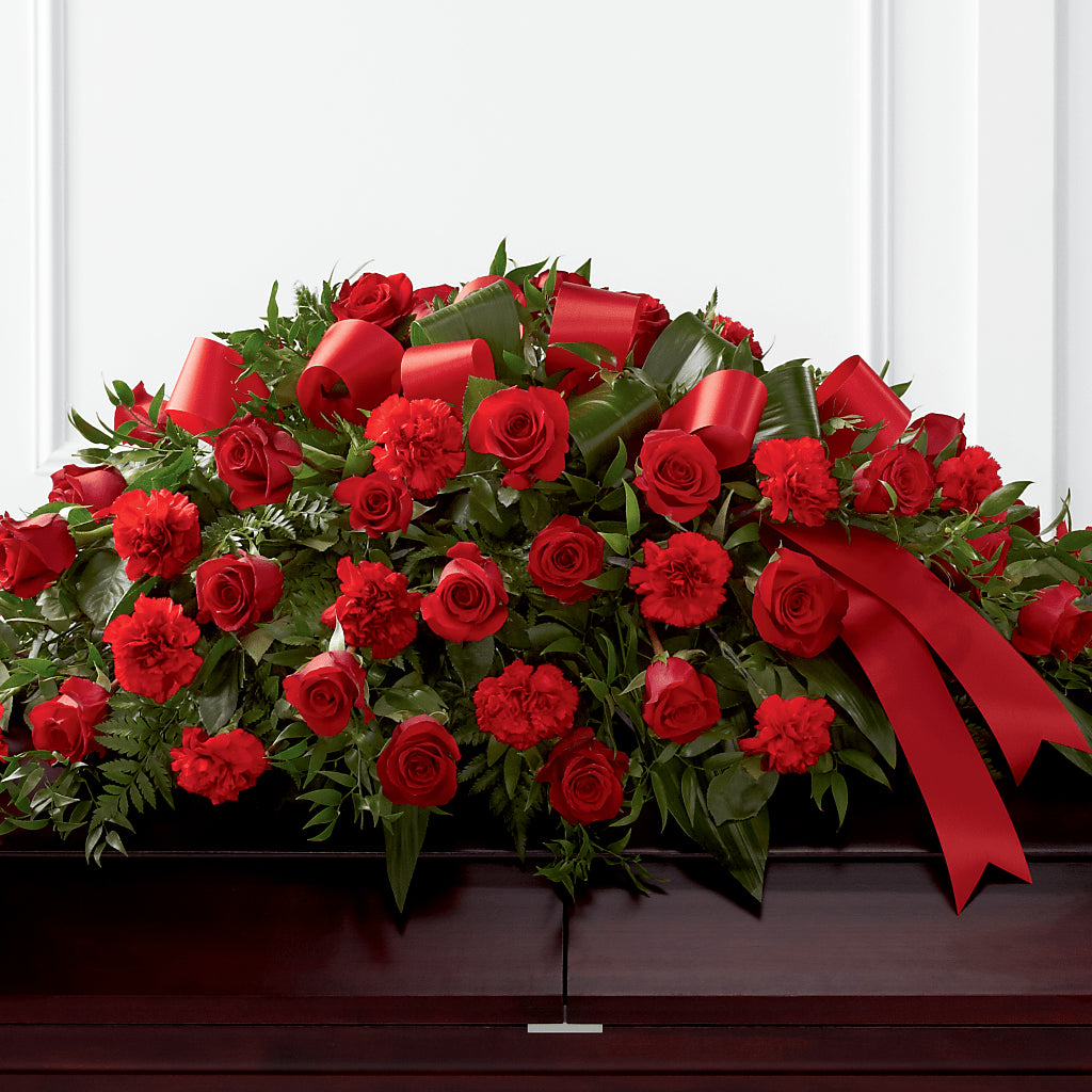 Tribute of Life Casket Spray – Bush Flower Shop, North Augusta SC