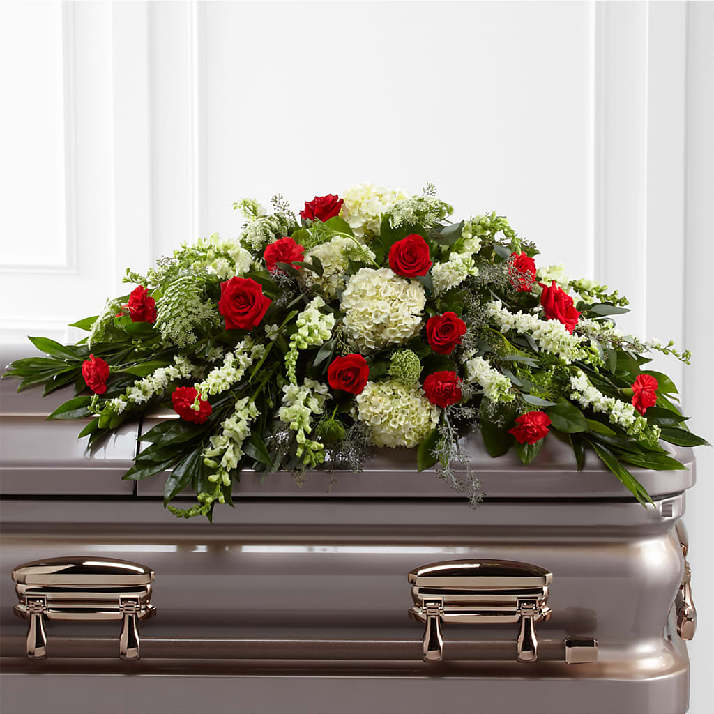 Sincerity Casket Spray – Bush Flower Shop, North Augusta SC