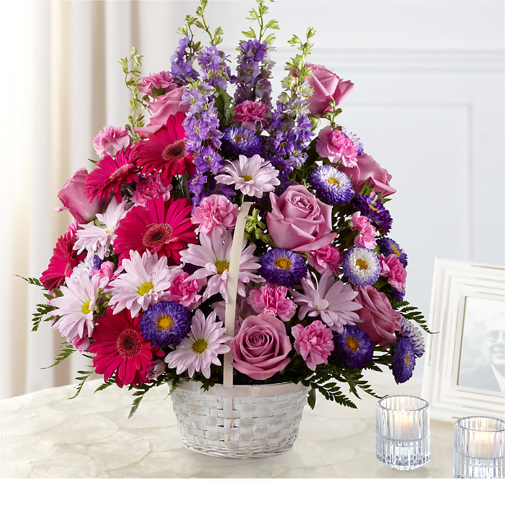 Pastel Peace Basket – Bush Flower Shop, North Augusta SC