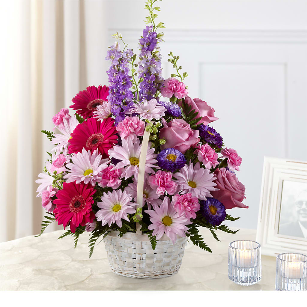 Pastel Peace Basket – Bush Flower Shop, North Augusta SC