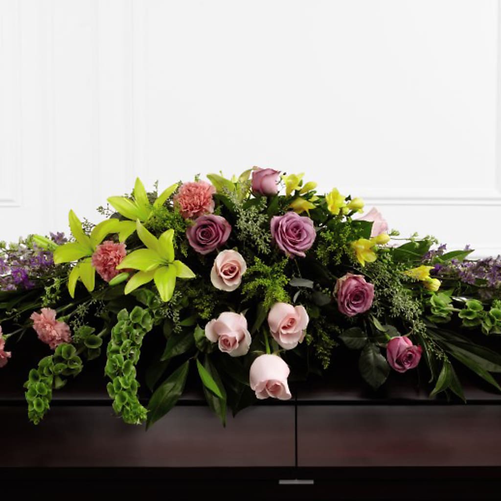 Forever Beloved Casket Spray – Bush Flower Shop, North Augusta SC