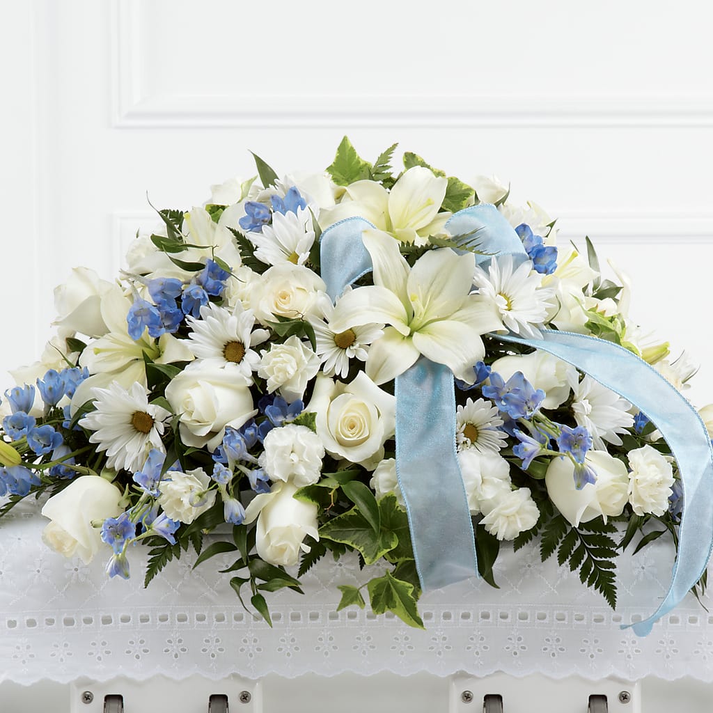 Tender Treasure Casket Spray – Bush Flower Shop, North Augusta SC