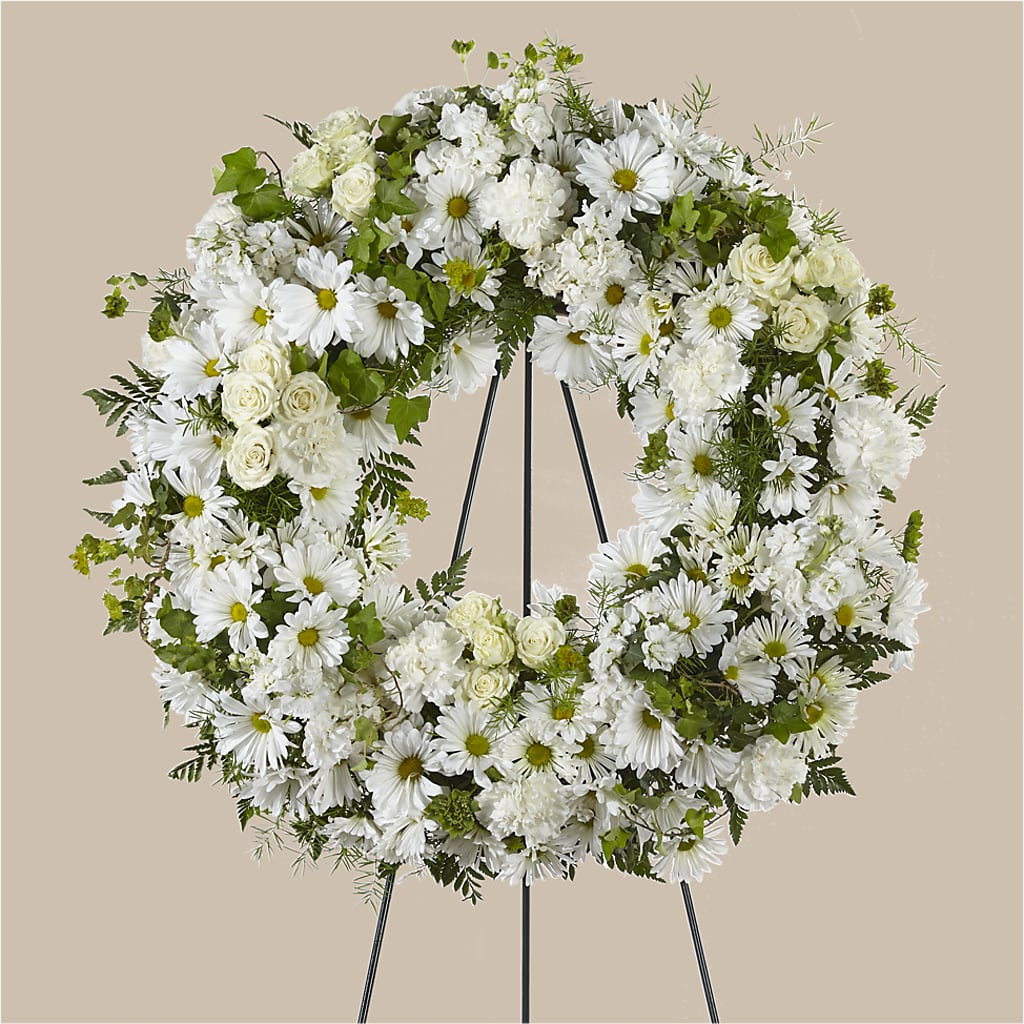 Faithful Wishes Wreath – Bush Flower Shop, North Augusta SC