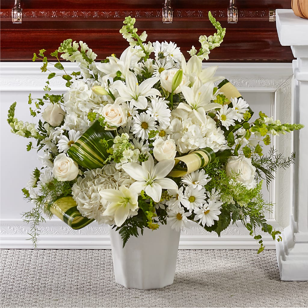 Thoughts of Tranquility Floor Basket – Bush Flower Shop, North Augusta SC
