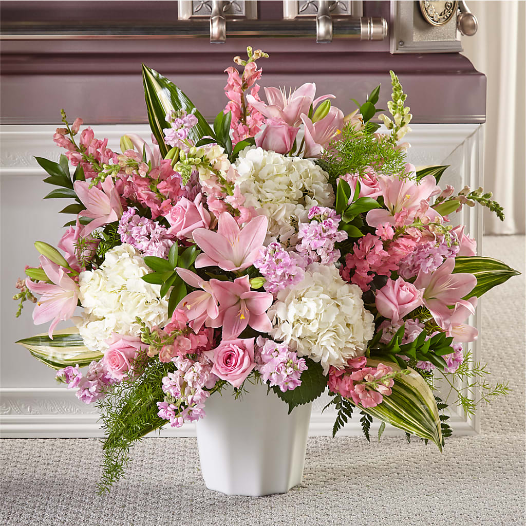 Simply Serene Floor Basket – Bush Flower Shop, North Augusta SC