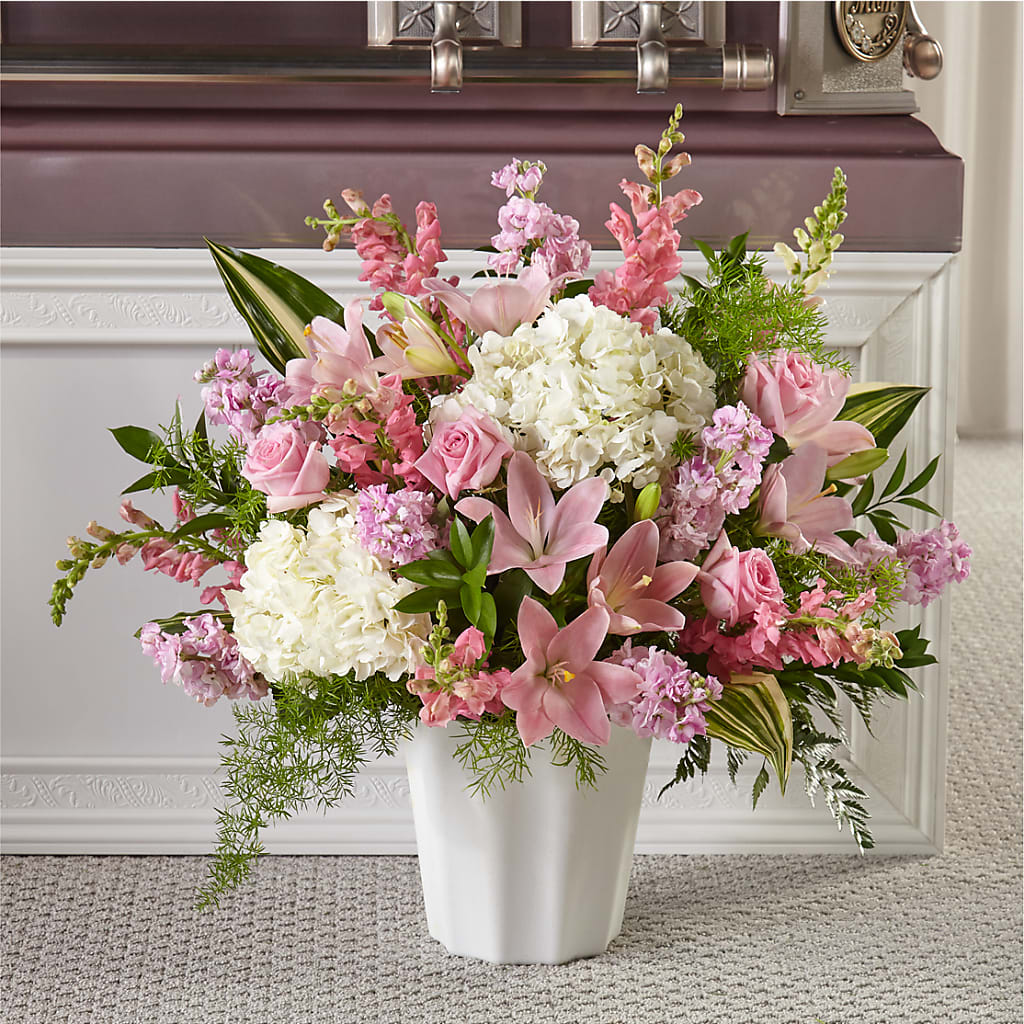 Simply Serene Floor Basket – Bush Flower Shop, North Augusta SC