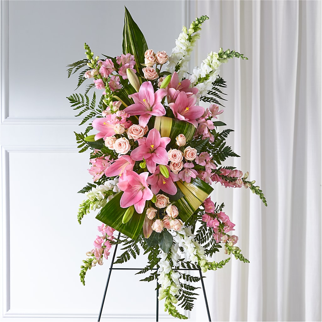 Elegant Embrace Standing Spray – Bush Flower Shop, North Augusta SC