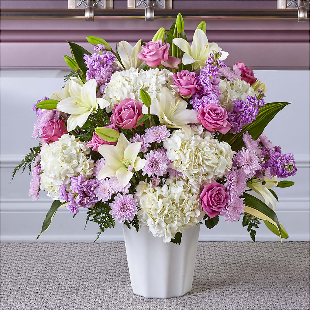 Heaven Sent Floor Basket – Bush Flower Shop, North Augusta SC