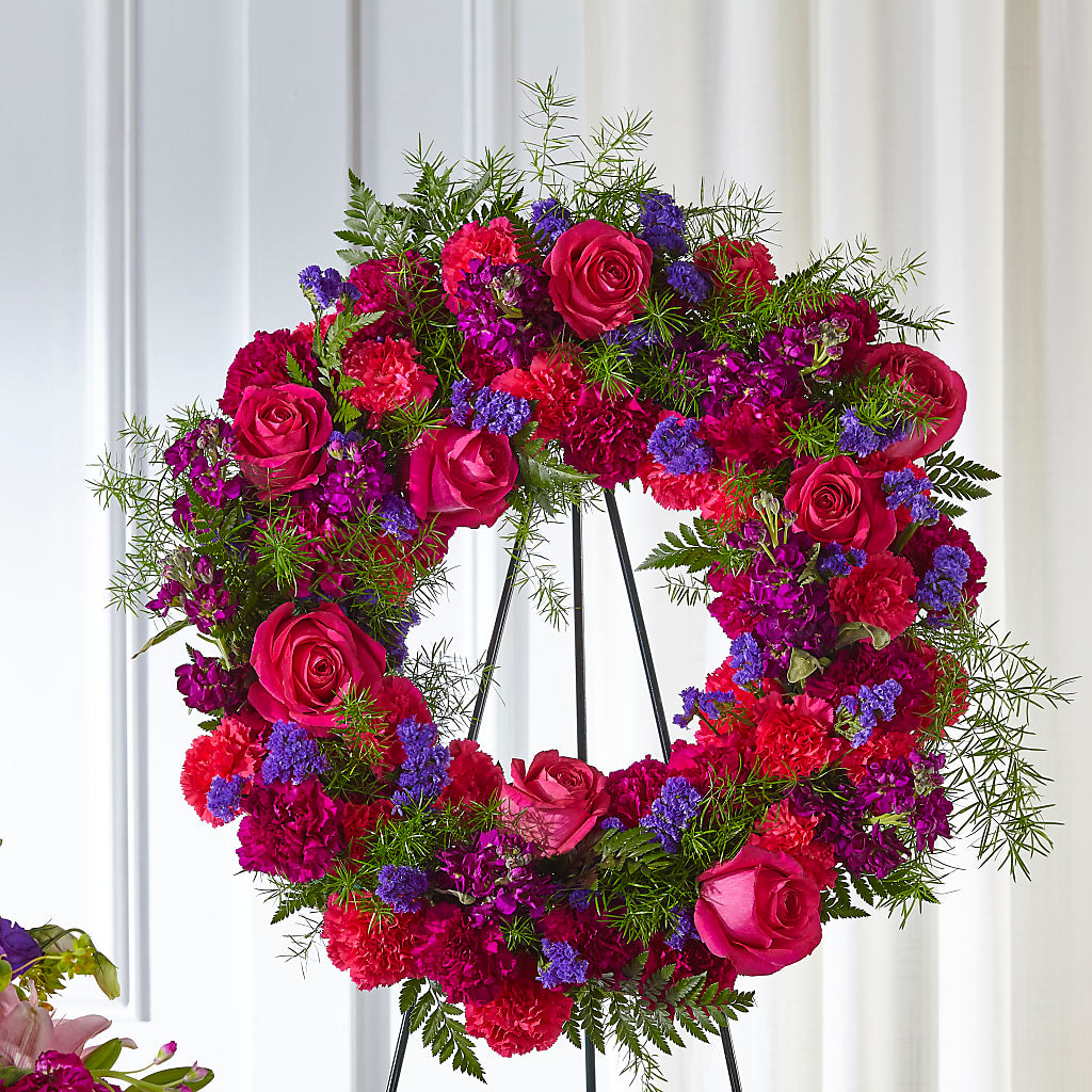 Calming Colors Wreath – Bush Flower Shop, North Augusta SC