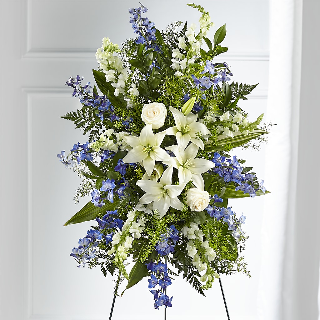 Faithful Friend Standing Spray – Bush Flower Shop, North Augusta SC