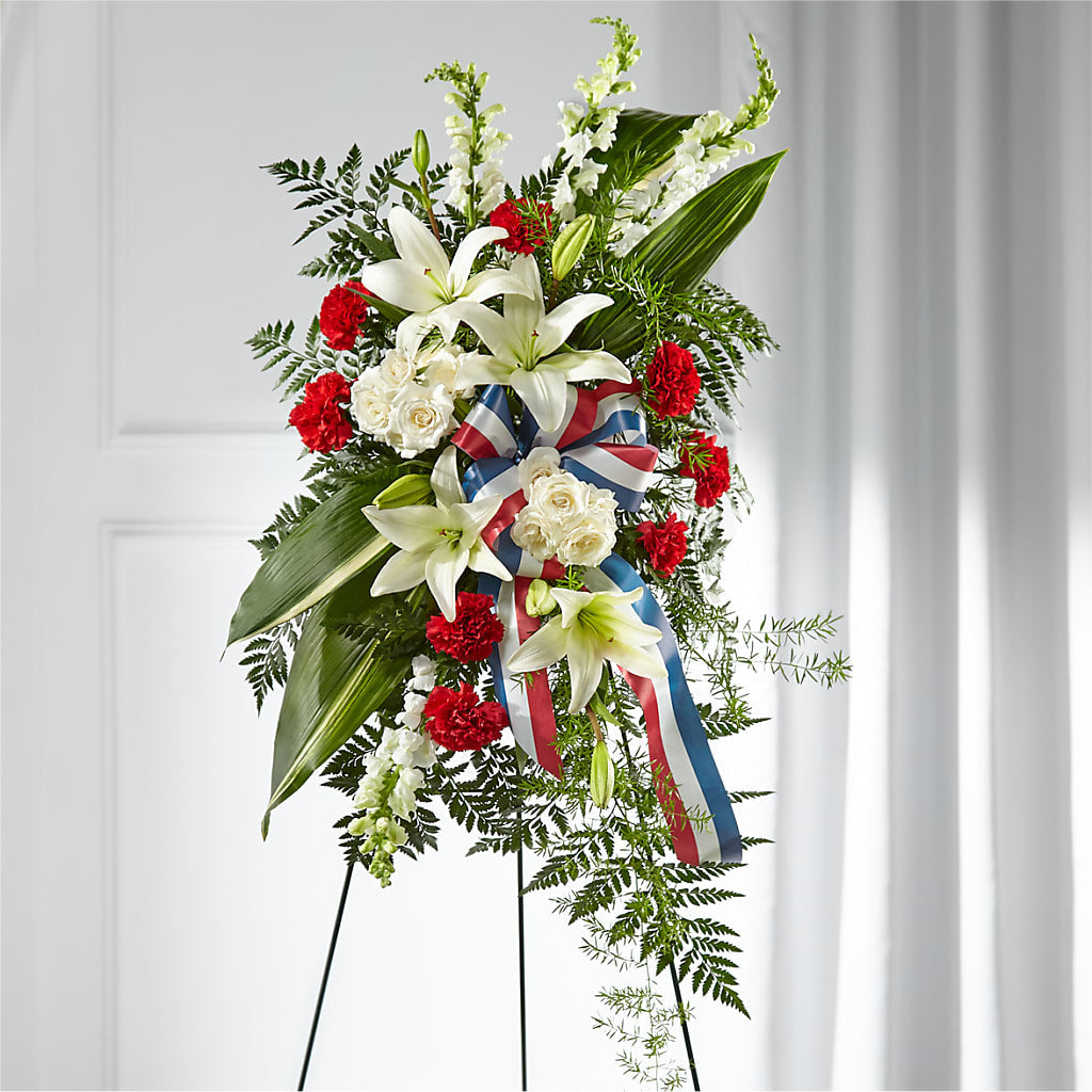 Stars of Life Standing Spray – Bush Flower Shop, North Augusta SC