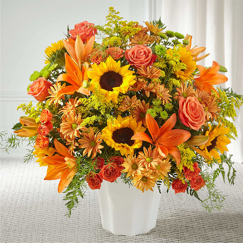 Harvest Thoughts Floor Basket – Bush Flower Shop, North Augusta SC