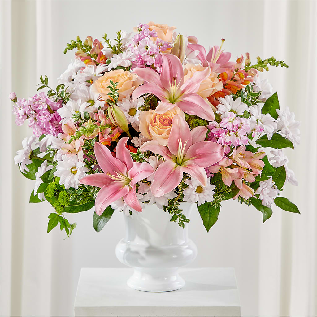Heartfelt Gesture Urn Arrangement – Bush Flower Shop, North Augusta SC