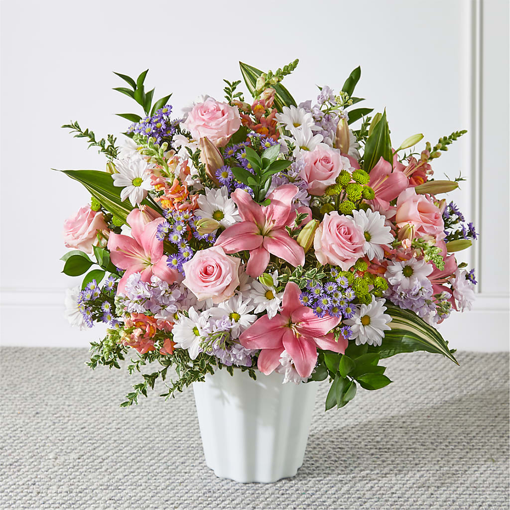 Abundant Compassion Floor Basket – Bush Flower Shop, North Augusta SC