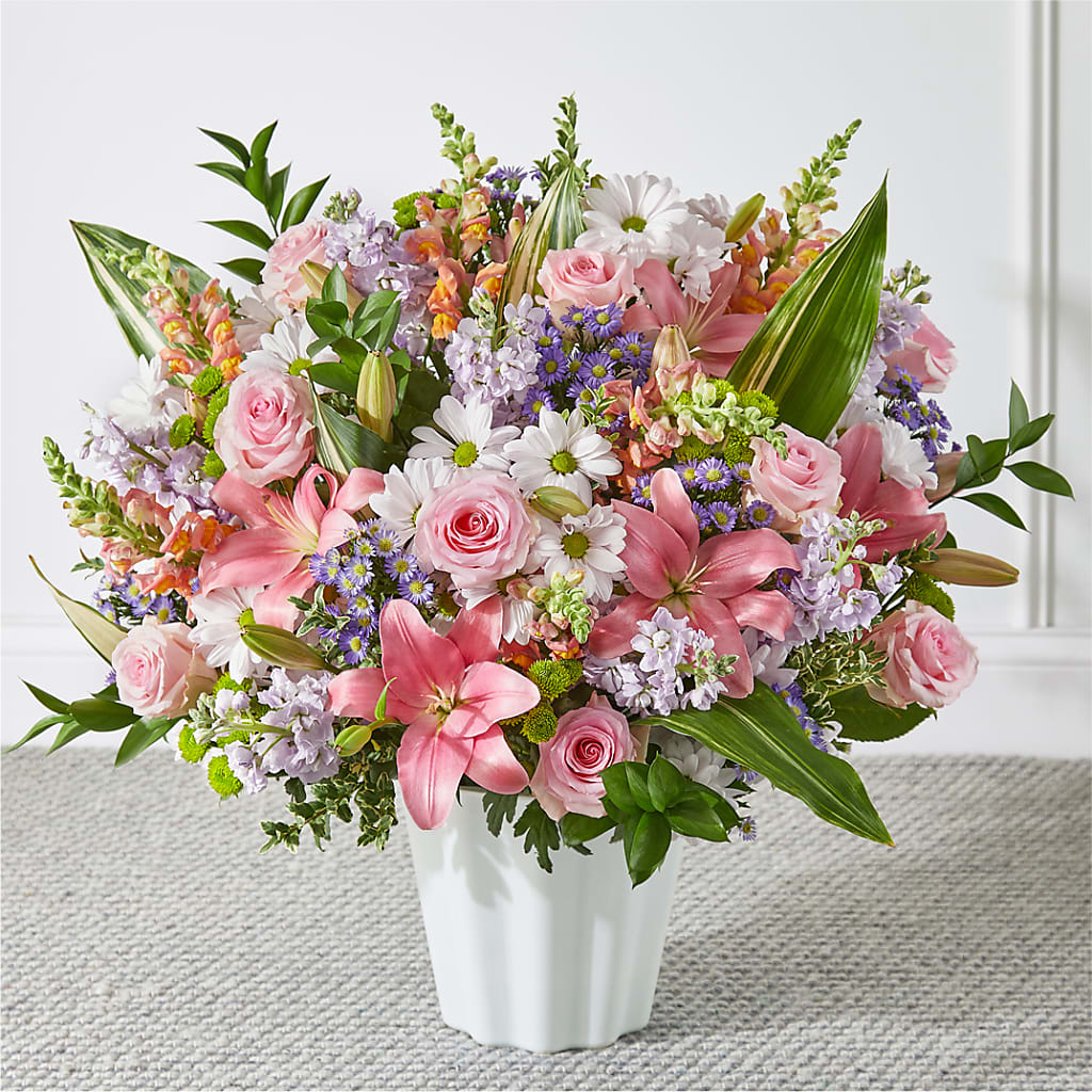 Abundant Compassion Floor Basket – Bush Flower Shop, North Augusta SC