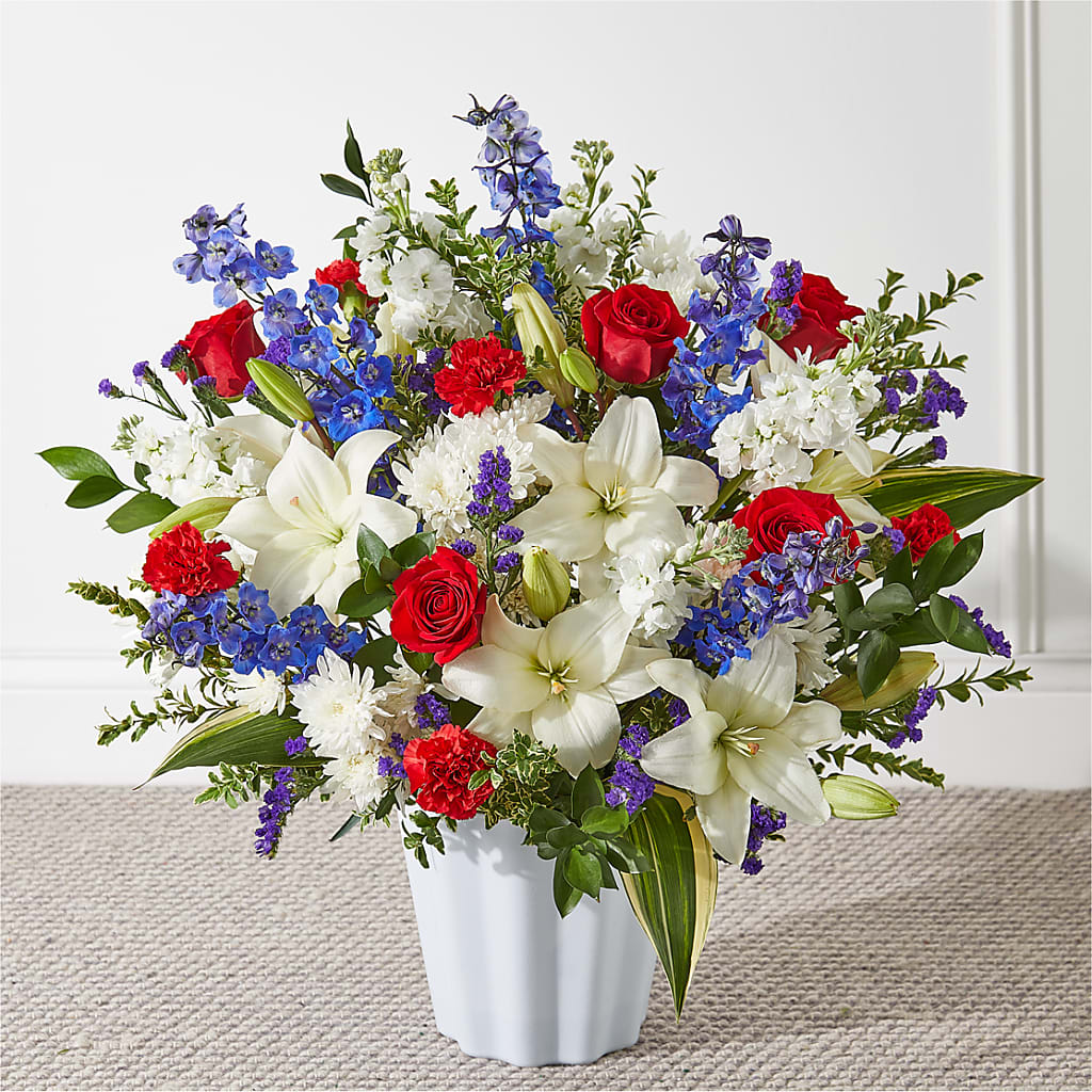 Consoled Floor Basket – Bush Flower Shop, North Augusta SC