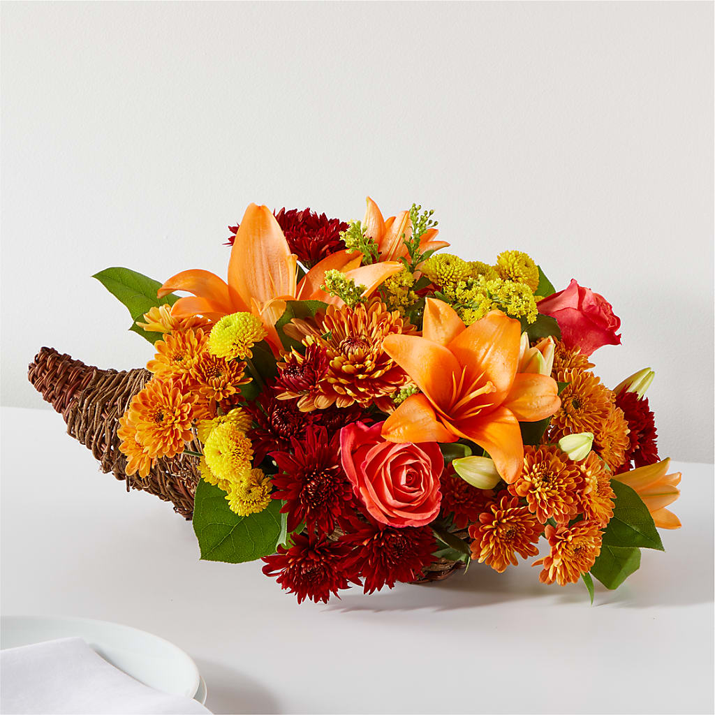 Bouquet of Blessings Cornucopia – Bush Flower Shop, North Augusta SC