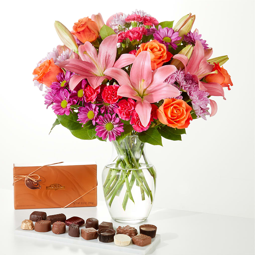 One and Only Bouquet and Chocolate Bundle – Bush Flower Shop, North Augusta SC