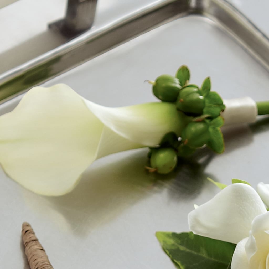White Calla Boutonniere – Bush Flower Shop, North Augusta SC