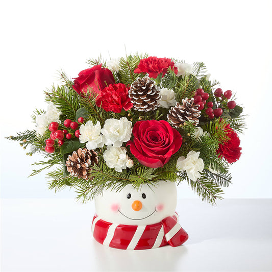 Jolly Snowman Bouquet –  Bush Flower Shop, North Augusta SC
