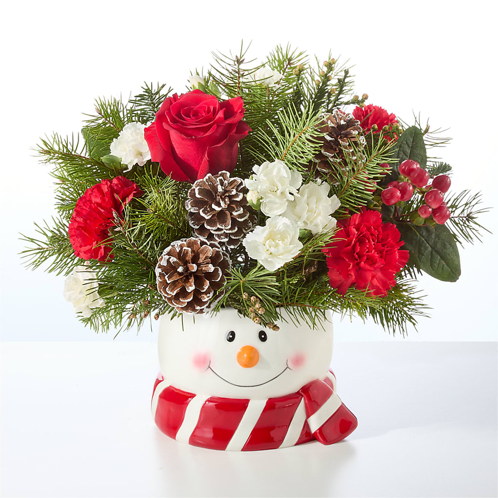 Jolly Snowman Bouquet –  Bush Flower Shop, North Augusta SC