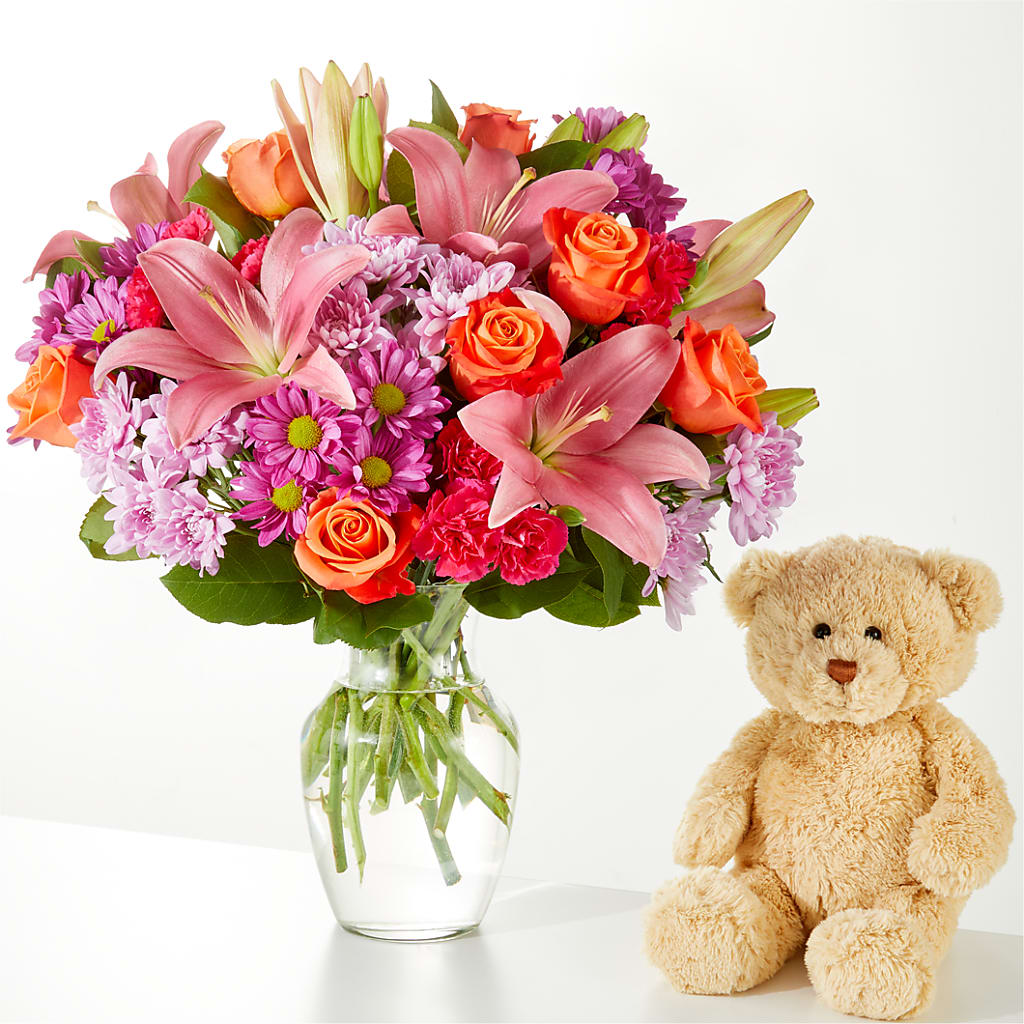 One and Only Bouquet and Bear Bundle –  Bush Flower Shop, North Augusta SC