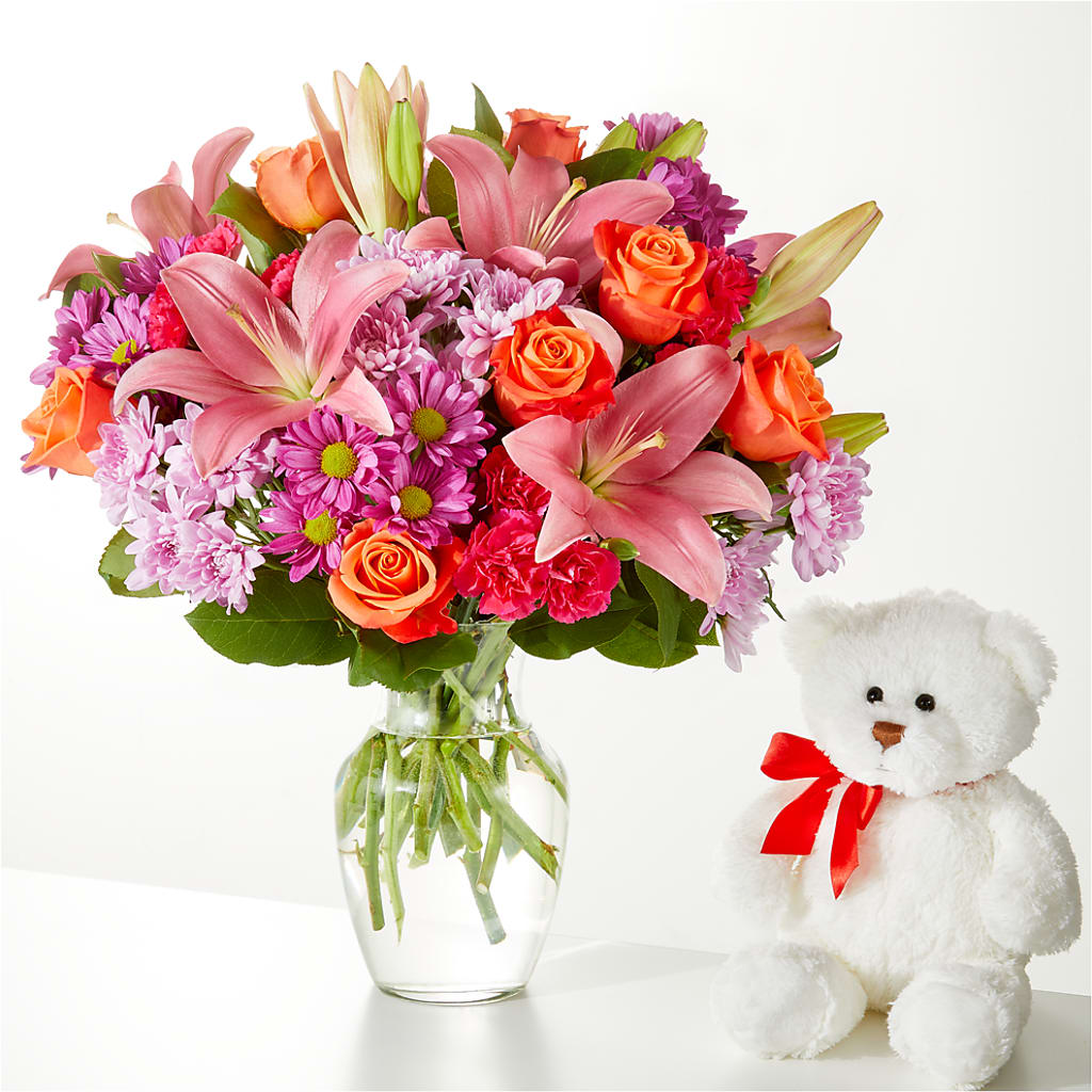 One and Only Bouquet and Bear Bundle –  Bush Flower Shop, North Augusta SC