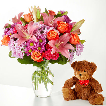 One and Only Bouquet and Bear Bundle –  Bush Flower Shop, North Augusta SC