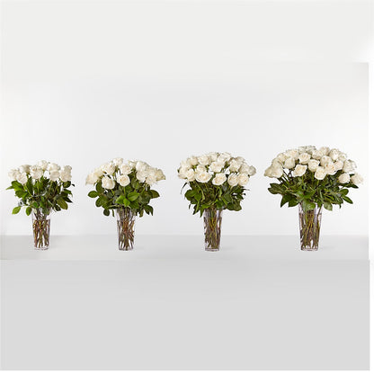 Long Stem White Rose Bouquet –  Bush Flower Shop, North Augusta SC