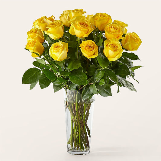 Long Stem Yellow Rose Bouquet –  Bush Flower Shop, North Augusta SC