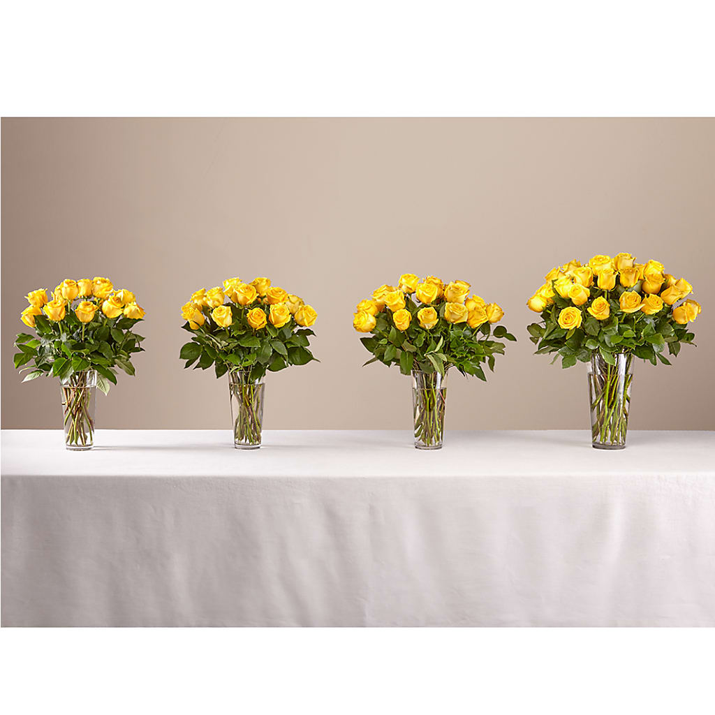 Long Stem Yellow Rose Bouquet –  Bush Flower Shop, North Augusta SC