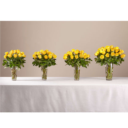 Long Stem Yellow Rose Bouquet –  Bush Flower Shop, North Augusta SC
