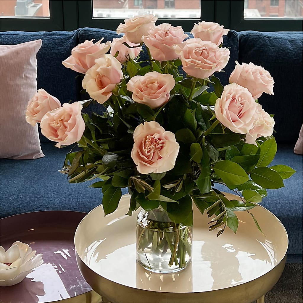 Long Stem Pink Rose Bouquet –  Bush Flower Shop, North Augusta SC