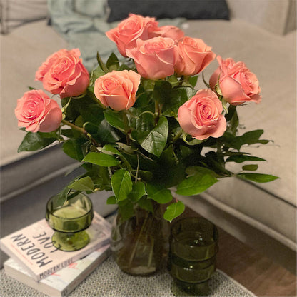 Long Stem Pink Rose Bouquet –  Bush Flower Shop, North Augusta SC