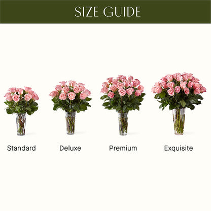 Long Stem Pink Rose Bouquet –  Bush Flower Shop, North Augusta SC