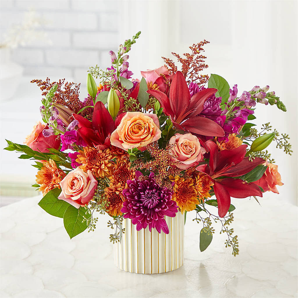 Burgundy Landscape Bouquet –  Bush Flower Shop, North Augusta SC