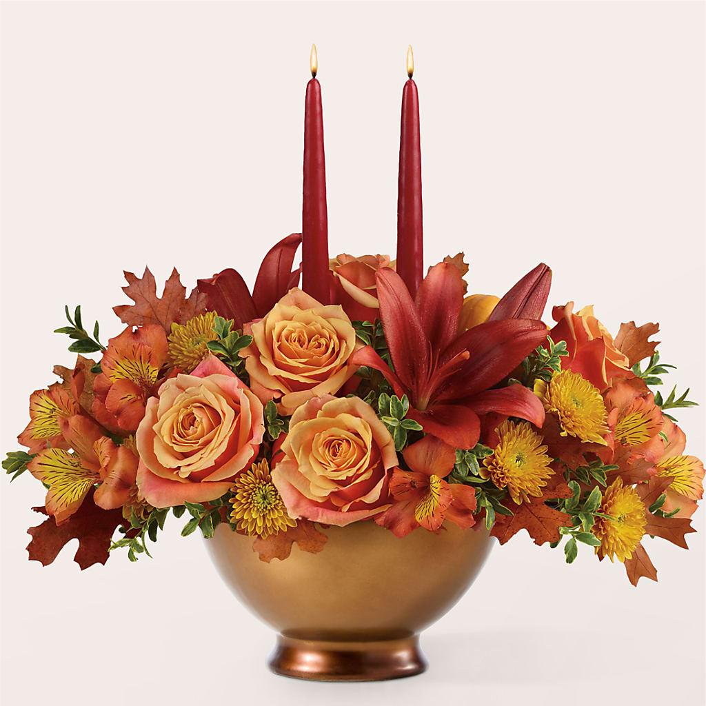 Harvest Table Centerpiece –  Bush Flower Shop, North Augusta SC
