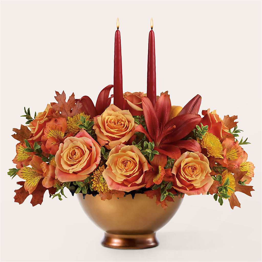 Harvest Table Centerpiece –  Bush Flower Shop, North Augusta SC