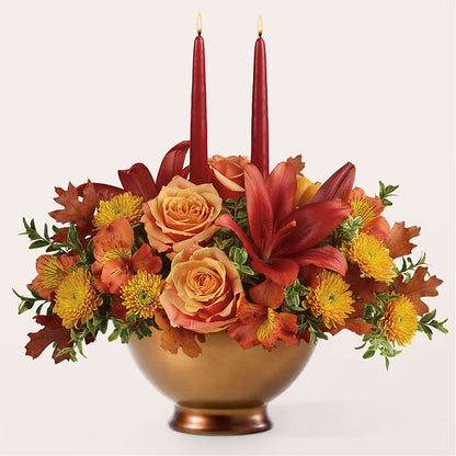 Harvest Table Centerpiece –  Bush Flower Shop, North Augusta SC