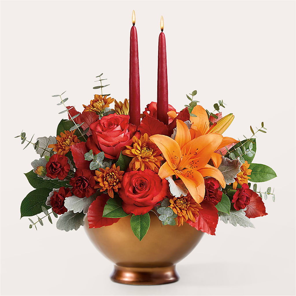Fruits of Fall Centerpiece –  Bush Flower Shop, North Augusta SC