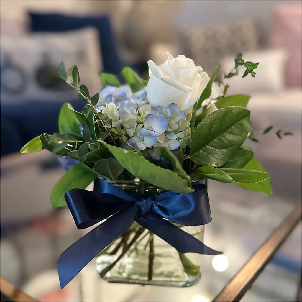 Sky Blue Delight Bouquet –  Bush Flower Shop, North Augusta SC