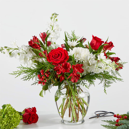 Merry Moment Bouquet – A Florist Original –  Bush Flower Shop, North Augusta SC