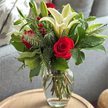 Sparkling Snowflakes Bouquet –  Bush Flower Shop, North Augusta SC