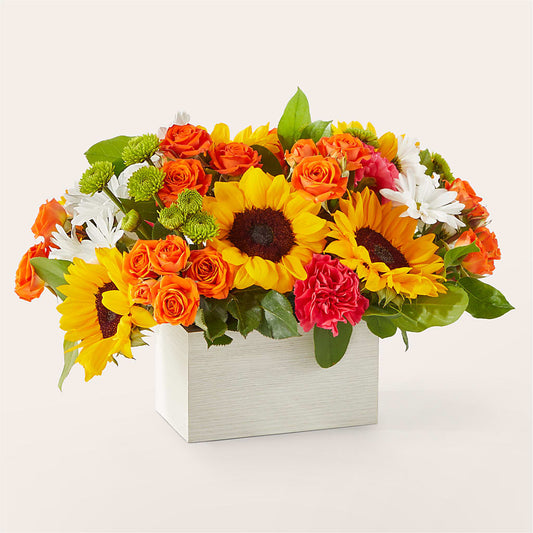 Sun-drenched Blooms Box Bouquet –  Bush Flower Shop, North Augusta SC
