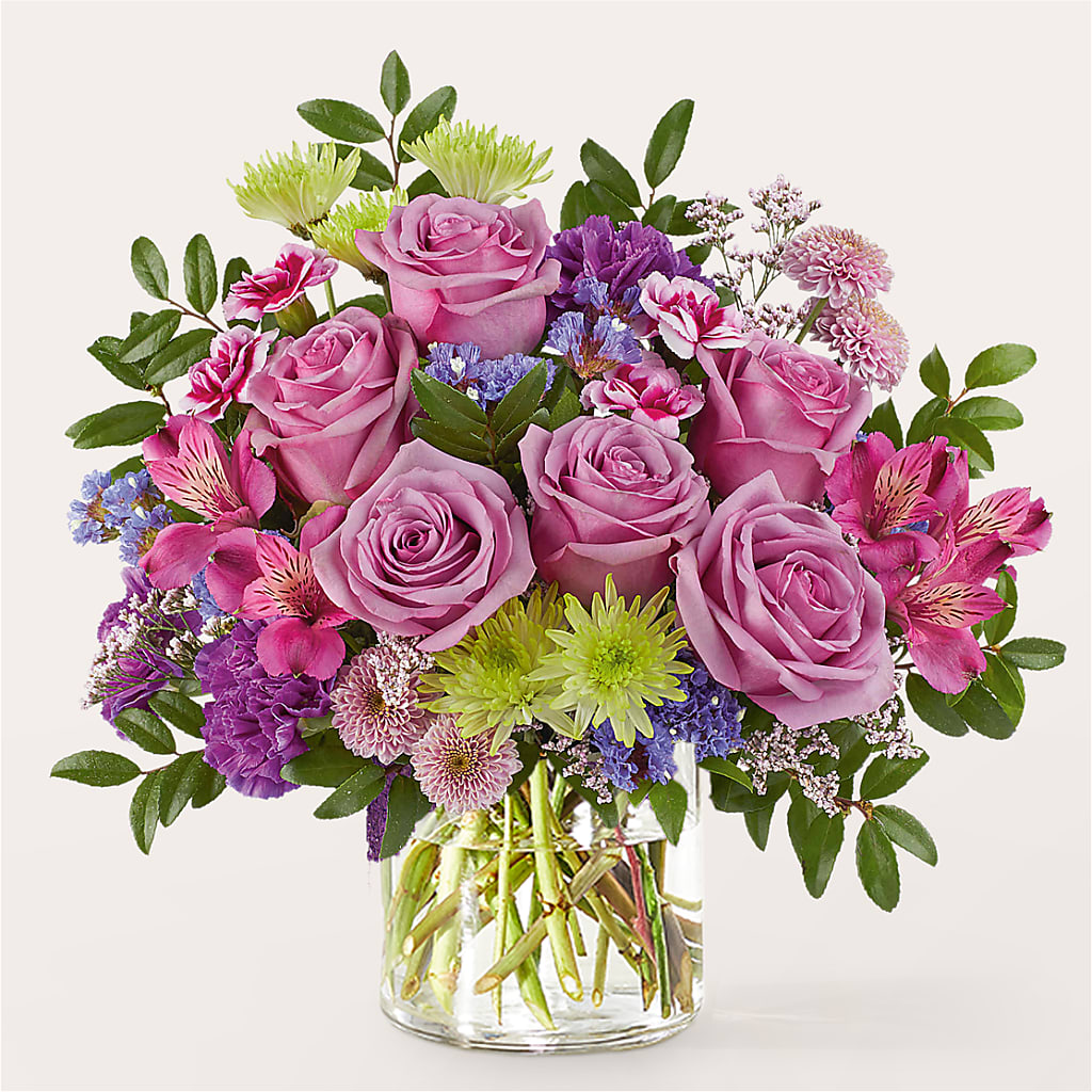 Glass Half Full Bouquet –  Bush Flower Shop, North Augusta SC