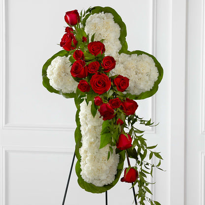 Floral Cross Easel –  Bush Flower Shop, North Augusta SC